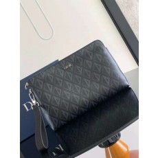 디올 CD다이아몬드 캔버스 파우치 클러치 30x20cm